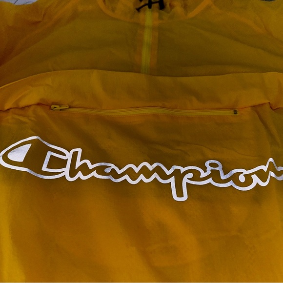 Vintage Men’s Champion Reflective Windbreaker Anorak Jacket, size Large - Picture 3 of 8